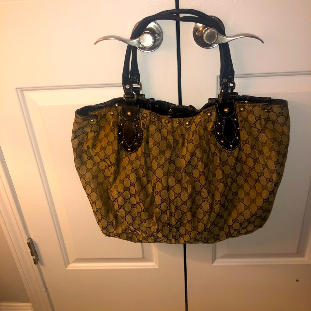 Large Gucci studded Pelham hobo bag